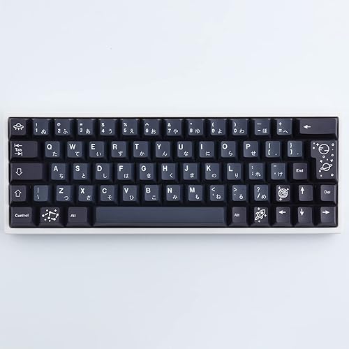 Miniatura 5 de Hyekit Teclas personalizadas - Tecla PBT, perfil de cereza, tinte submarino, teclas japonesas, 6.25u, 7u, 161 teclas, para teclado mecánico, diseños