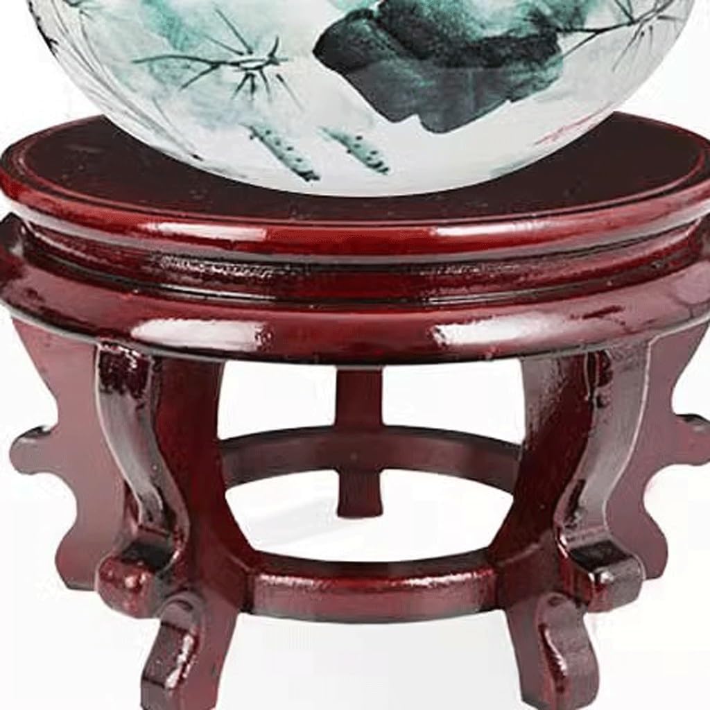 Bonsai Pedestal Vase Pedestal Stands Round Vase, Wine Jar, Flower Pot, Fish Tank Ornament Base, Wooden High-Foot Flower Stand, Heightening Tray Shelf Planter Stand Plant Holder