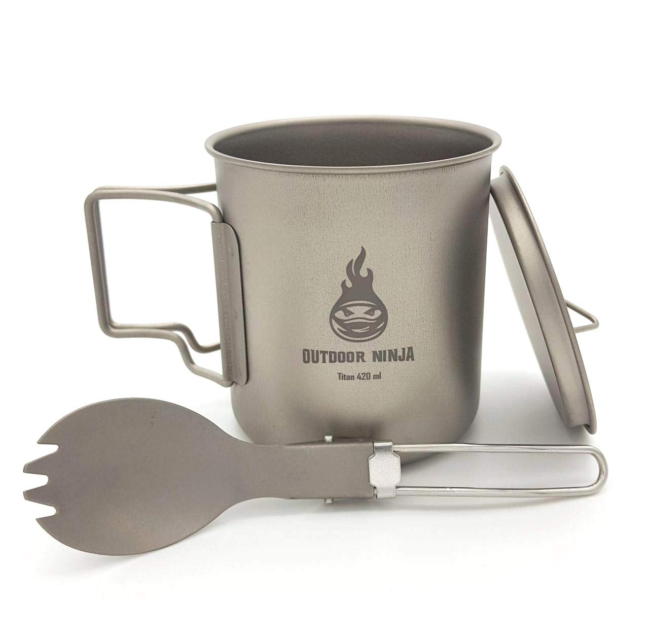 TiTo Titanium Tasse de camping, thé, café - Ultra légère et portable