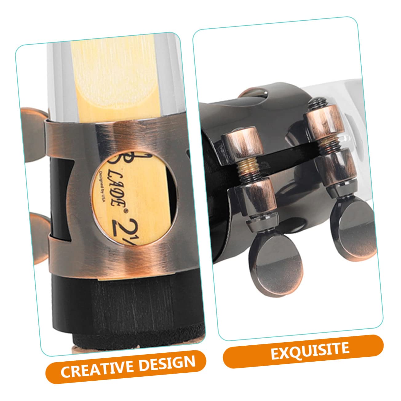 Ligature En Cuir Attache Capuchon De Plastique Pour Tenor Sa En Ance