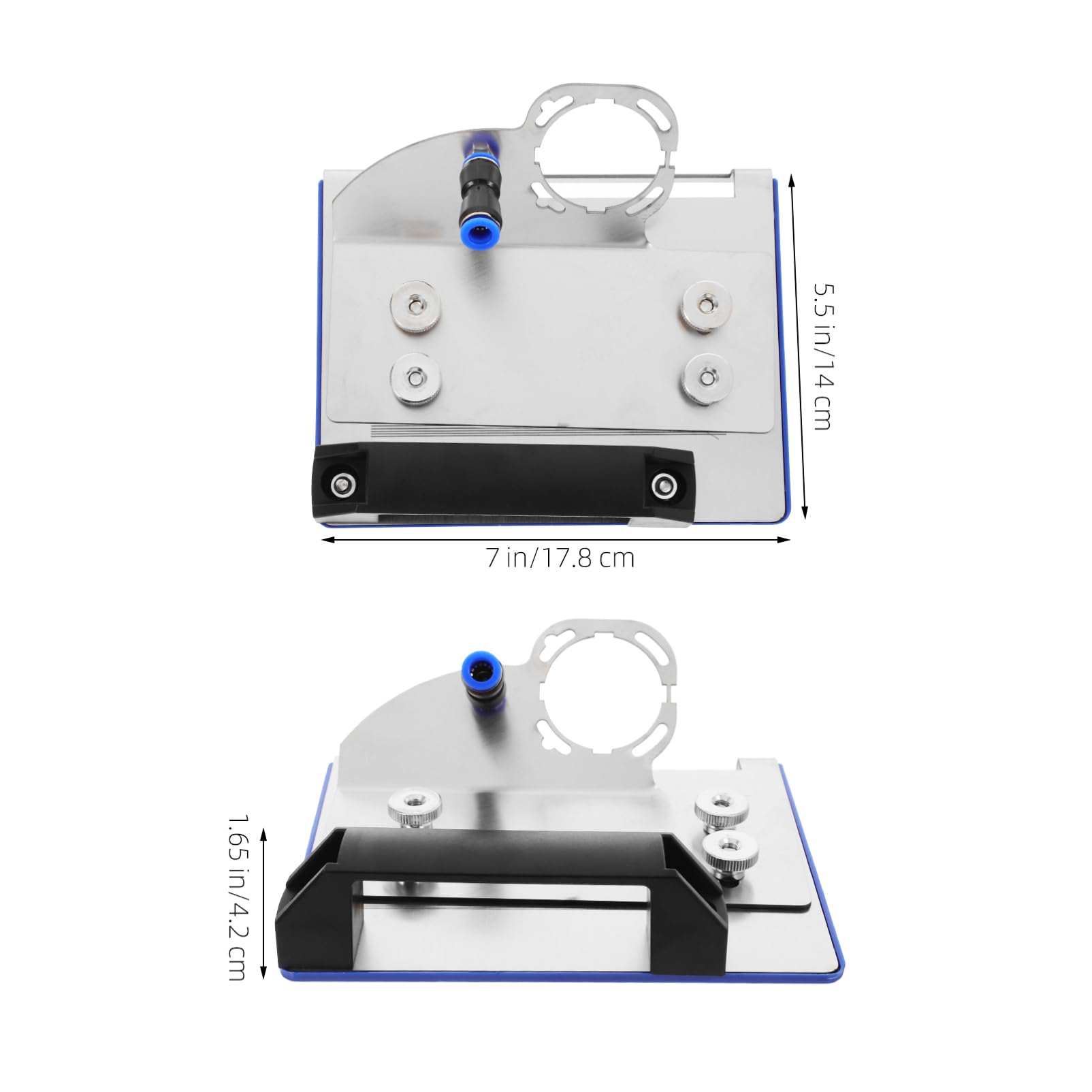 Housoutil Ngle Grinder Chamfer Bracket Tile Chamfering Tool for 100 Type Angle Grinder 45 Degree Miter Guide Accessory
