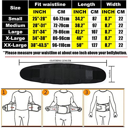 Waist Trainer Belt Waist Cincher Trimmer Slimming Body Shaper Belts Sport Girdle for Women Black - Thumbnail 6