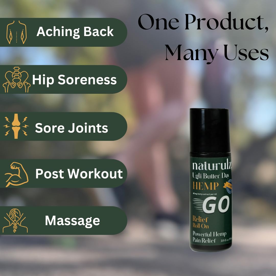 Ugli Butter Hemp Daytime Roll-On -Joint & Muscle Comfort Topical 3oz — Amazon image 7