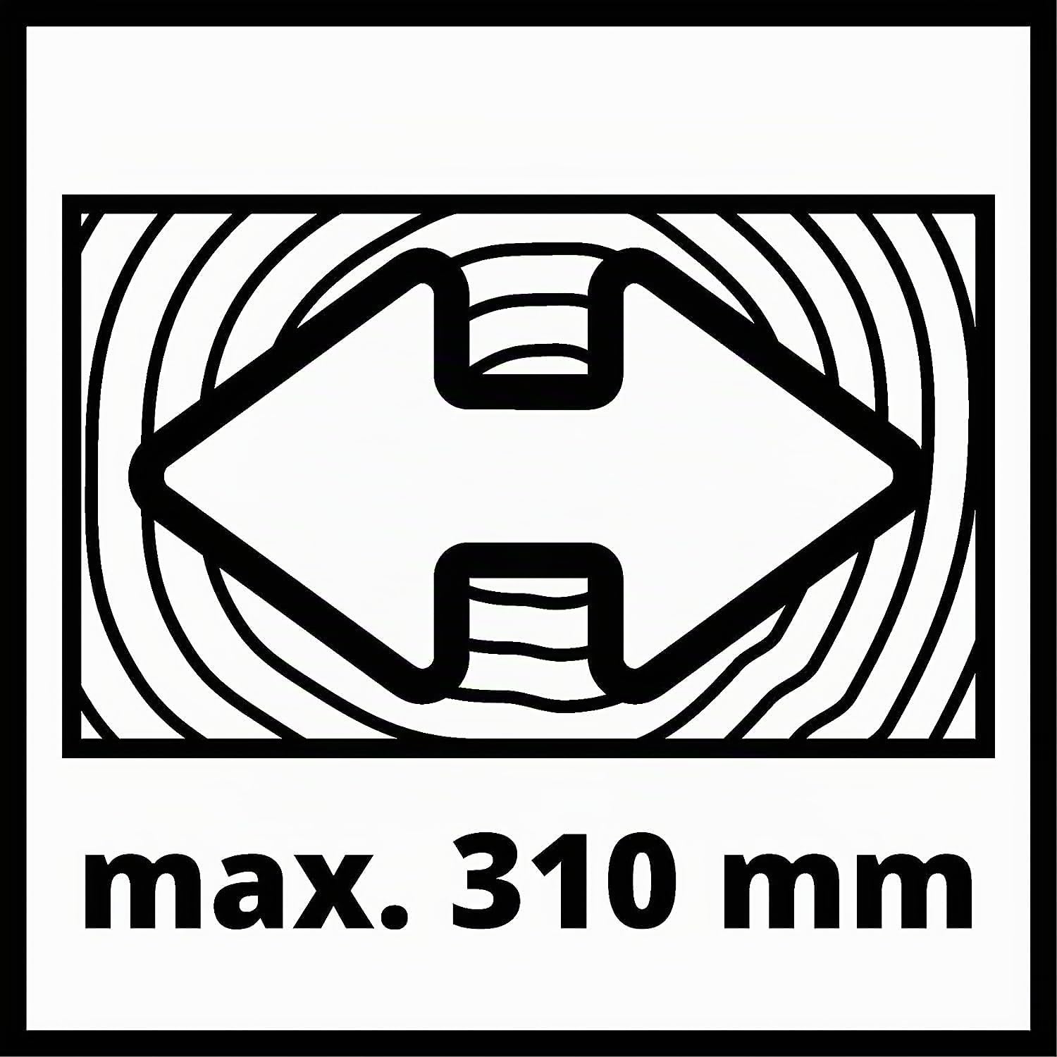Einhell Zug-Kapp-Gehrungssäge TC-SM 2531/2 U (1900 W, max. 70 mm x 310 mm Schnitttiefe/-breite, Ø 254 mm Sägeblatt, Untergestell, neigbarer Sägekopf, Zugfunktion, Laser)