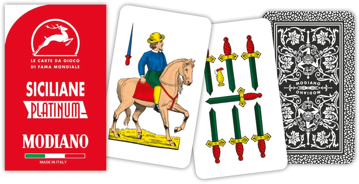 Modiano Platinum 100% Plastic Sicilian Cards
