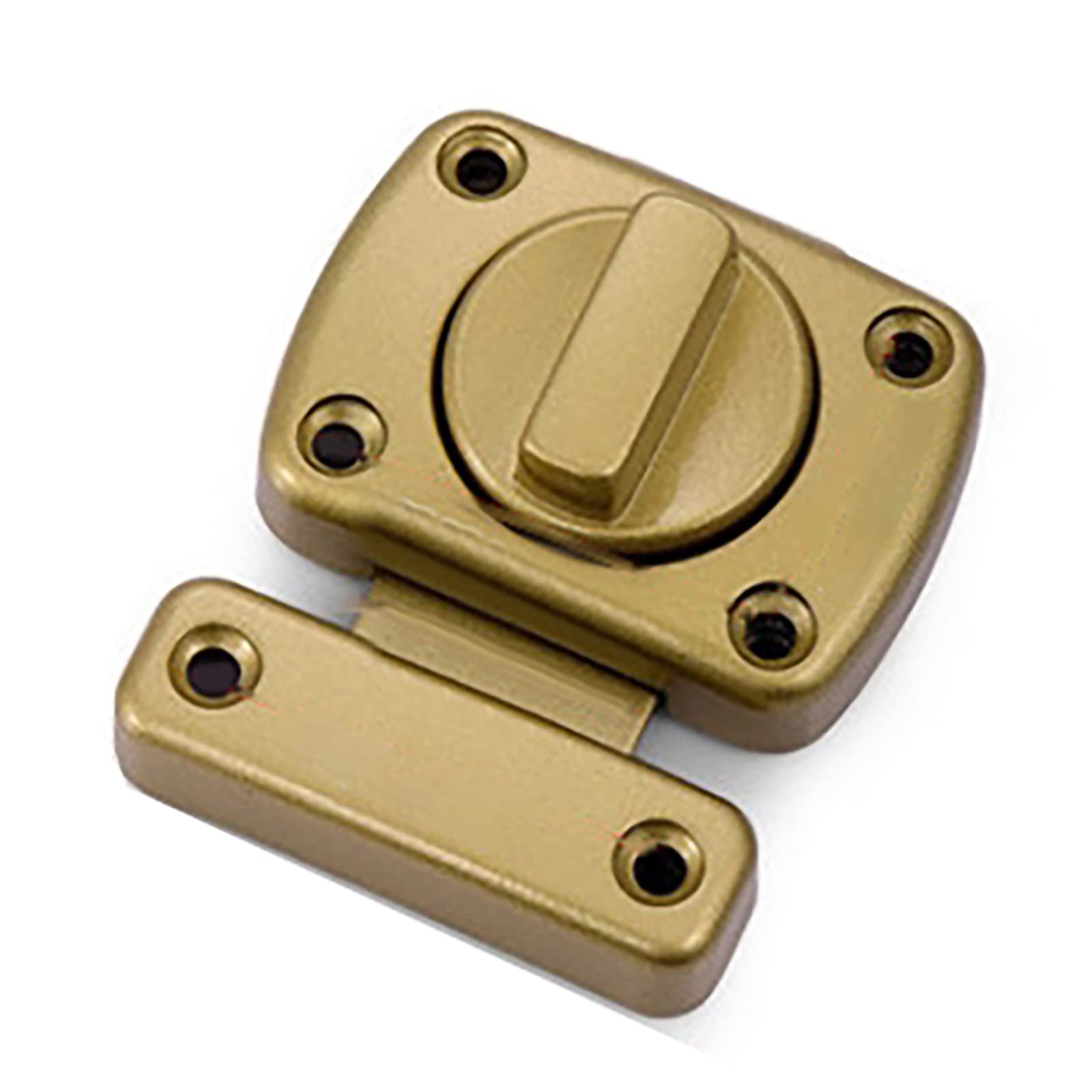 Door Latch, Privacy Door Latch Lock Wooden Bolt Thickened Barrel Heavy Duty Solid(Gold)