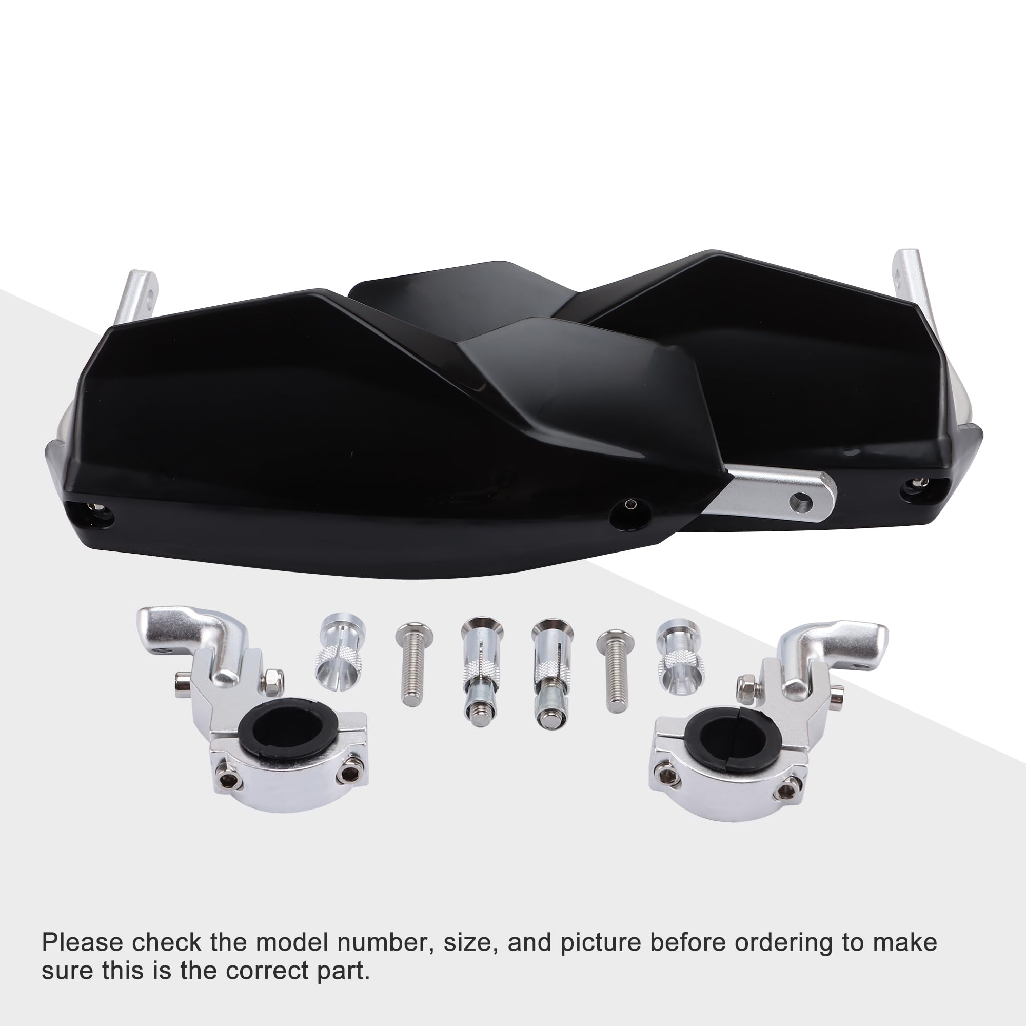 GOOFIT Universal 22mm 28mm Manillar De Motocicleta Protector De Manillar Protector De Manillar Adecuado para Scooter Kart Negro