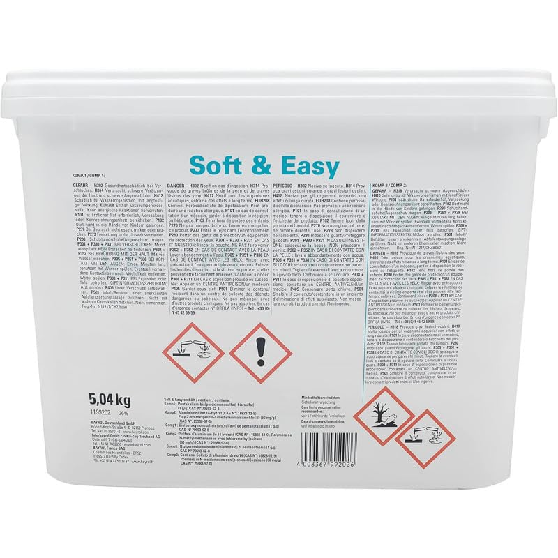 Oxygène Actif multiaction Bayrol Soft & Easy sans Chlore - 5,04 kg + 12 Tests OFFERTS 7 en 1