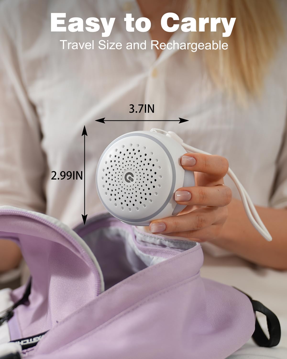 Sound-Maschine mit weißem Rauschen mit 27 beruhigenden Geräuschen, Schlaf-Timer und Memory-Funktion, tragbares Soundgerät für Babys und Erwachsene zu Hause, im Büro, auf Reisen und mehr