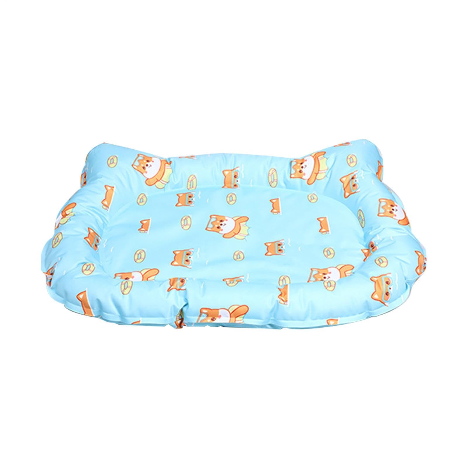 Alfombrilla de refrigeración para perro, almohadilla de hielo de gel para mascotas, almohadilla térmica suave, manta ligera de verano con capa impermeable, alfombrilla de viaje para Ani