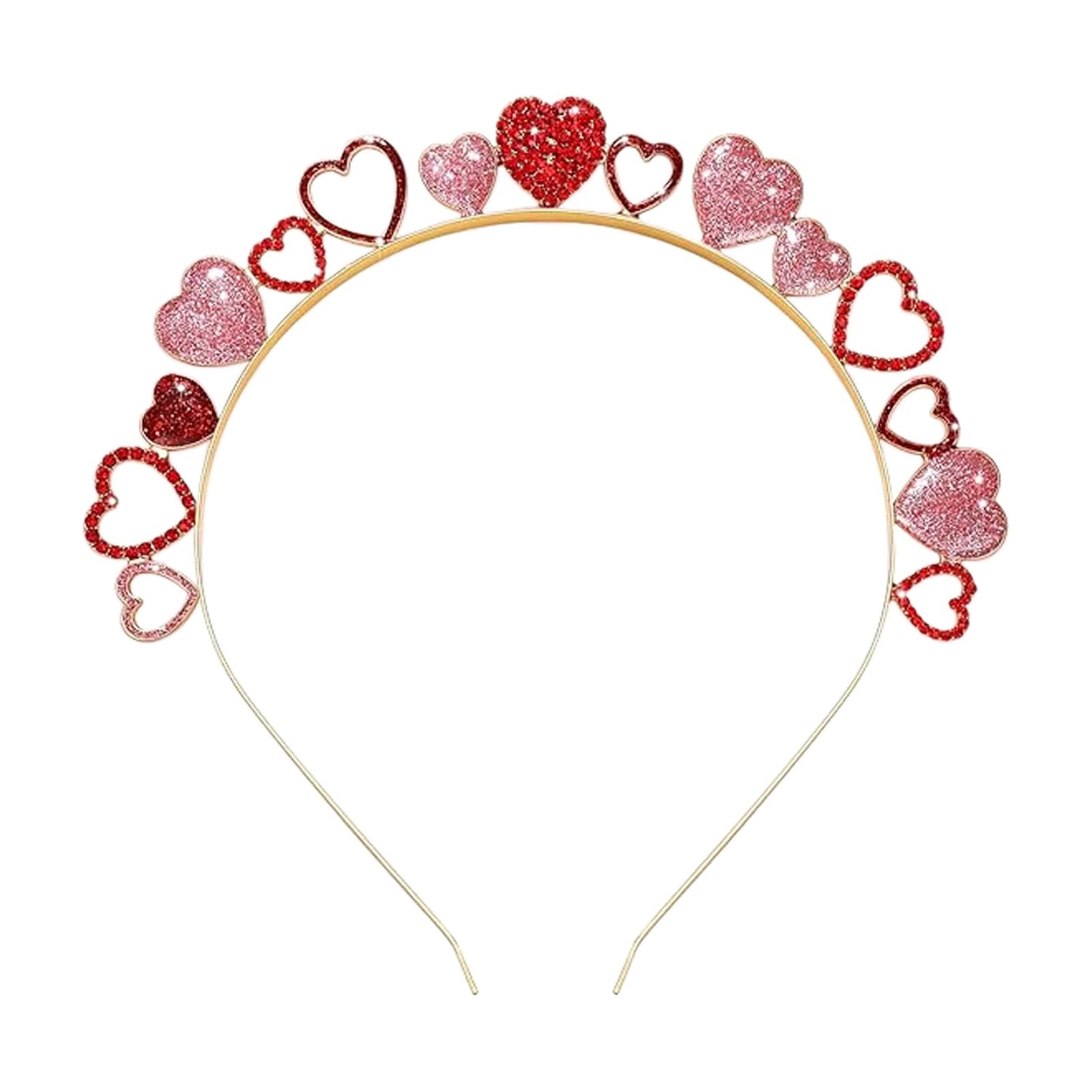 Valentinstags-Stirnband Mit Pailletten-Herz – Holografisch, In 5 Farben, Für Damen