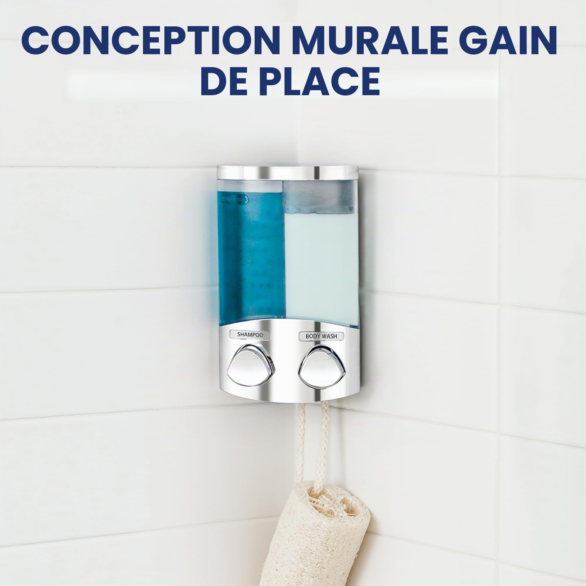 Croydex PA660941 Euro Distributeur de Savon Duo Chrome
