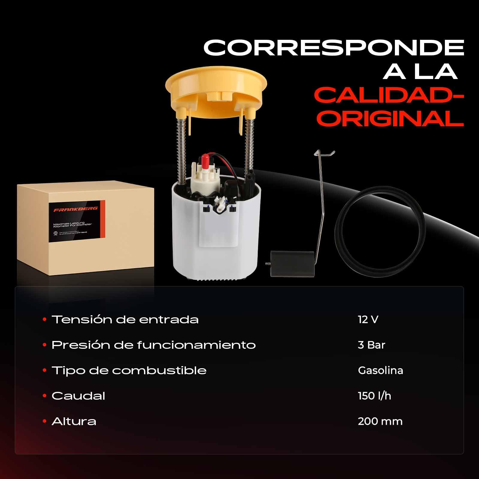 Frankberg Bomba de Combustible Compatible con CLS C219 3.0L-5.5L 2004-2010 E-Clase W211 1.8L-5.5L 2002-2008 E-Clase T-Model S211 1.8L-5.5L 2003-2009 Sustituir# 2114702994