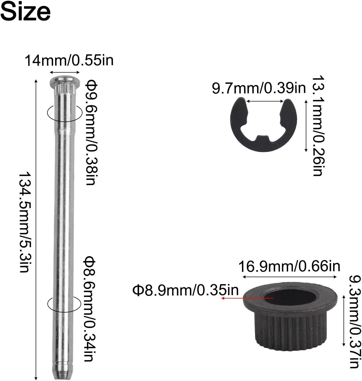 Engineered Precision Door Hinge Pin Bushing Kit Compatible With For Chevy For GMC Fullsize Models From '88 To '02, Complete Repair Solution