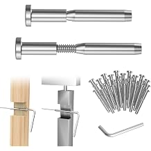 CKE 30 Pack 3/16" Invisible Cable Railing Kit, Invisible Receiver and Swage Stud End for Deck Stair Cable Railing, T316 Stainless Steel Threaded End Fitting for 2"x2" Wood & Metal Posts