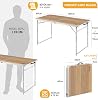 Haegs Portable Camping Table, 3 Height Adjustable, Folding Picnic Table, Easy Portable Aluminum Table - 120x60 - Hareli Walnut