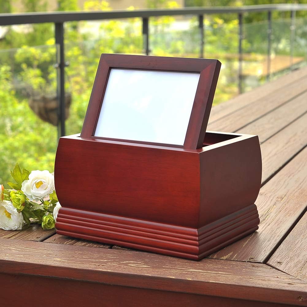 MAKEY'S Wood Urns for Ashes Adult Male/Female,Professional Wooden Unr for Human Ashes,Decorative and Crematory Urn - Image 5