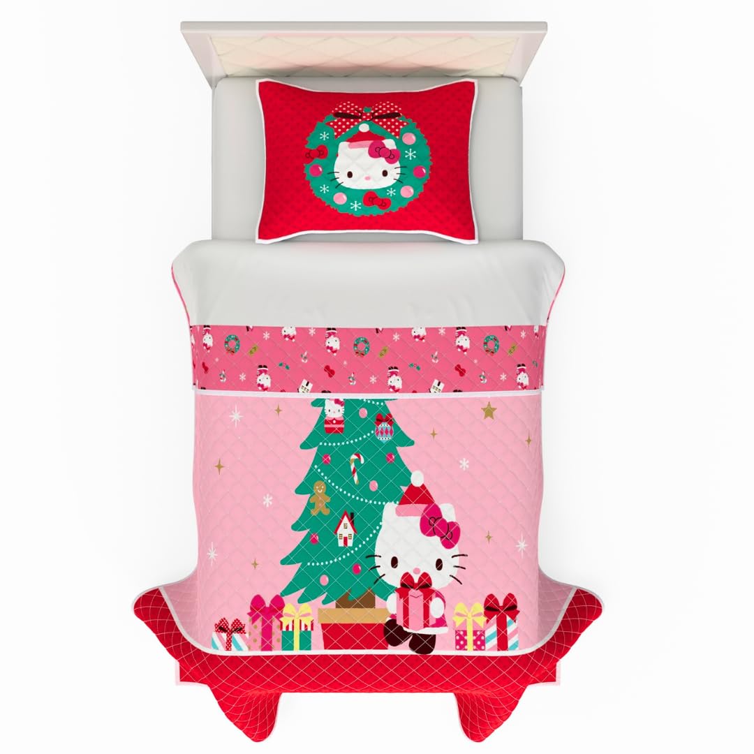 Parure Hello Kitty de Noël, le cadeau idéal pour lit jumeau