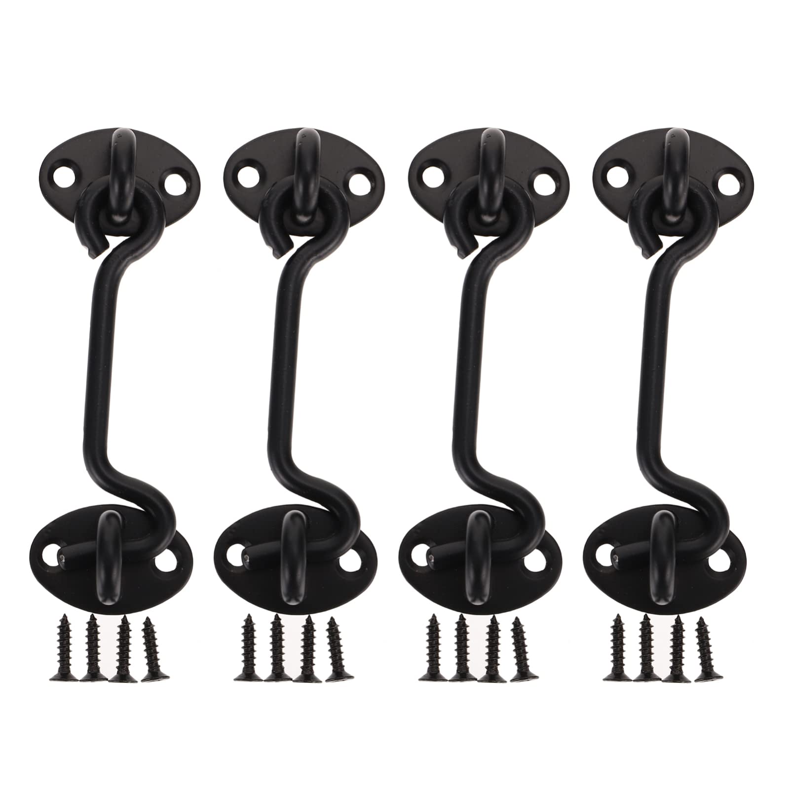 SFJSFIMQ 16 Sets Door Cabin Hook Eye barn gate Catches Latch
