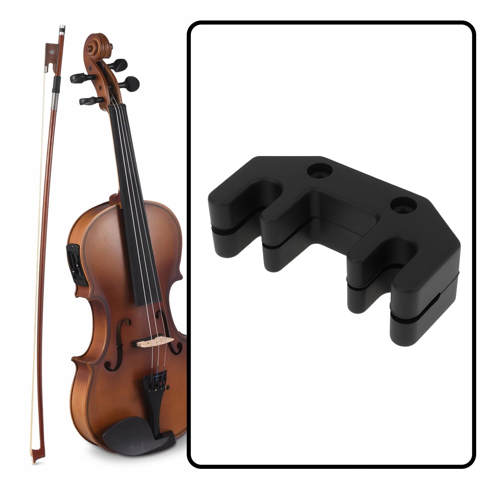 Sourdine de Pratique en Silicone Réducteur de Bruit Compatible avec Violon et Alto