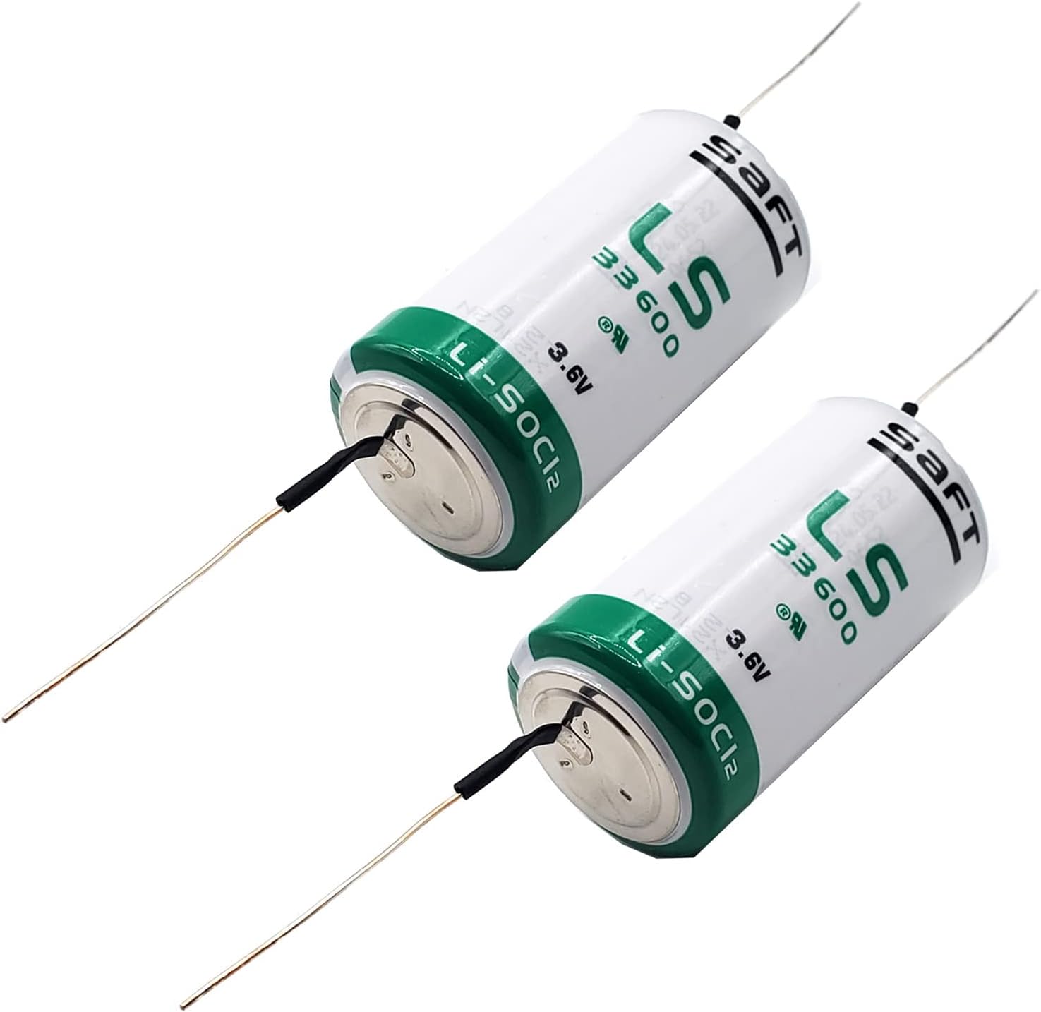 2x SAFT LS33600BA_AX D 3.6V 1700mAh Lithium Battery for Smart Munitions, Unattended Sensors, RFID Tracking, Asset Tracking, Theft Prevention, Locator Beacons SAFT MFG PN 700071