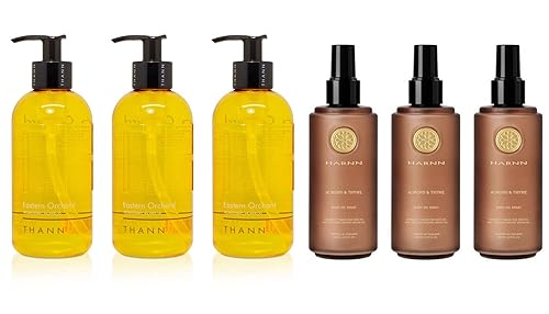 KHAOKHO THANN Eastern Orchard - Juego de spray de aceite corporal y tomillo de almendras HARNN