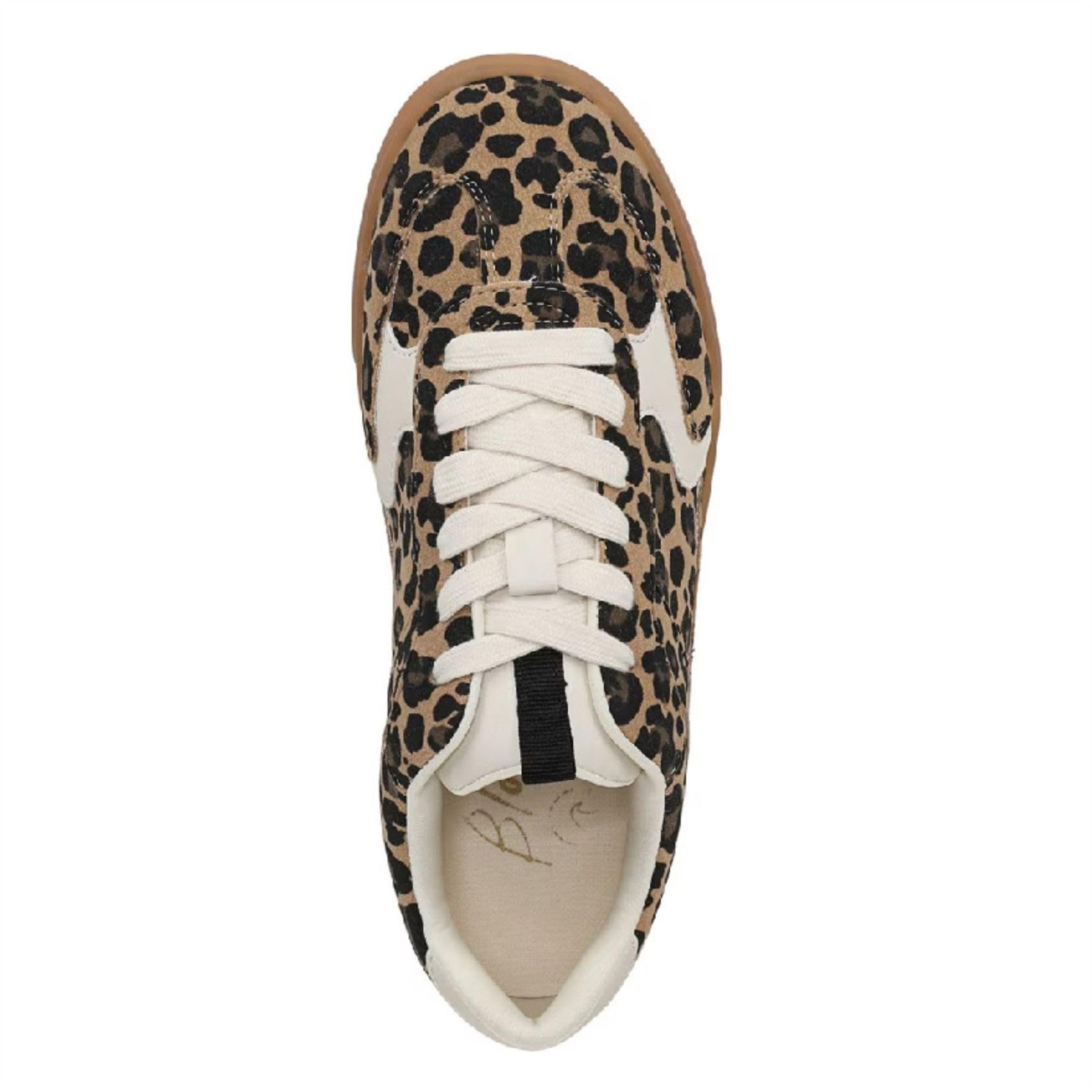 Tenis con cordones marrón leopardo para mujer