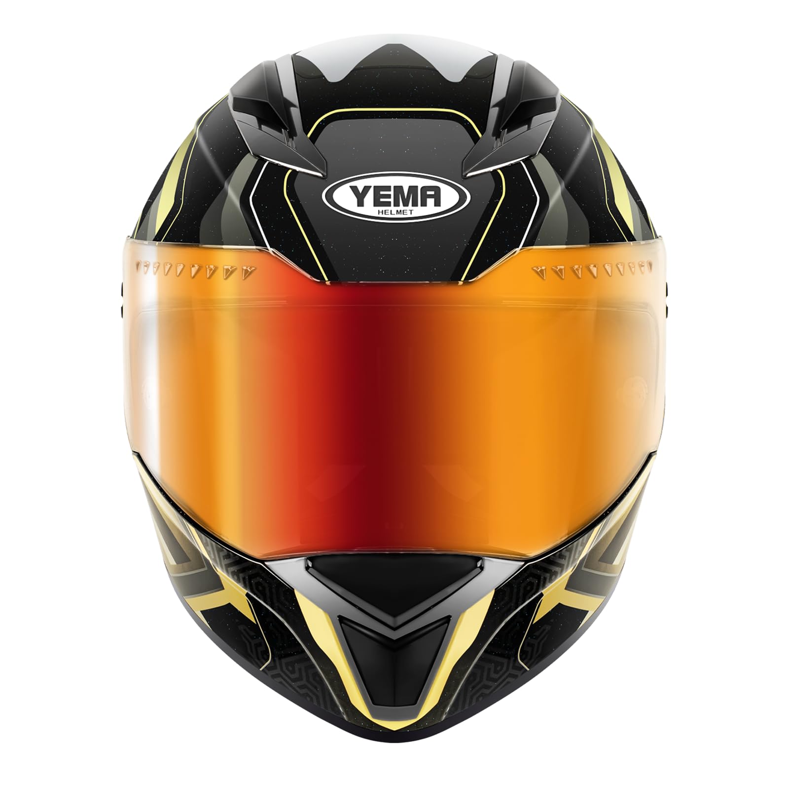 YEMA YM-850 Integralhelm Motorradhelm ECE 22.06, Fullface Helm mit Pinlock Anti-Beschlag & Belüftung, City Tour Helm für Herren und Damen，YM-850