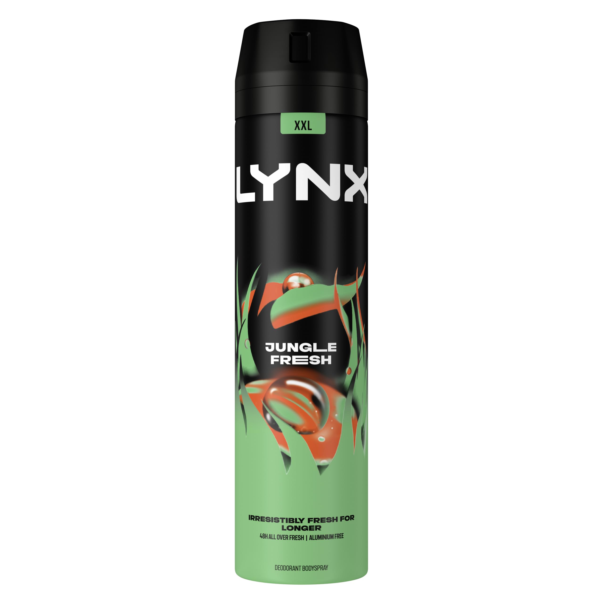 Lynx Men's Green Xxl 'Body Spray' Jungle Fresh Deodorant, 6X250ml In