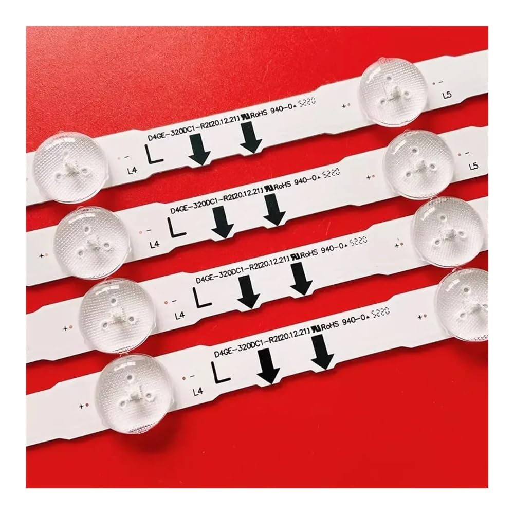 HYKPSTYJY LED Backlight Strip for UE32H6350AK UE32H6400AK UE32H6400AW UE32H6410AU UE32H6200AY UE32H6230AK UE32H6270AS D4GE-320DC1-R2(5kits-20pcs)