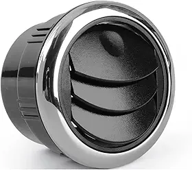 Saída de ventilação de ar condicionado de 80 mm, universal, para painel de carro, refletor de ventilação de ar condicionado, tipo botão, rotação, para caravana ou autocaravana.