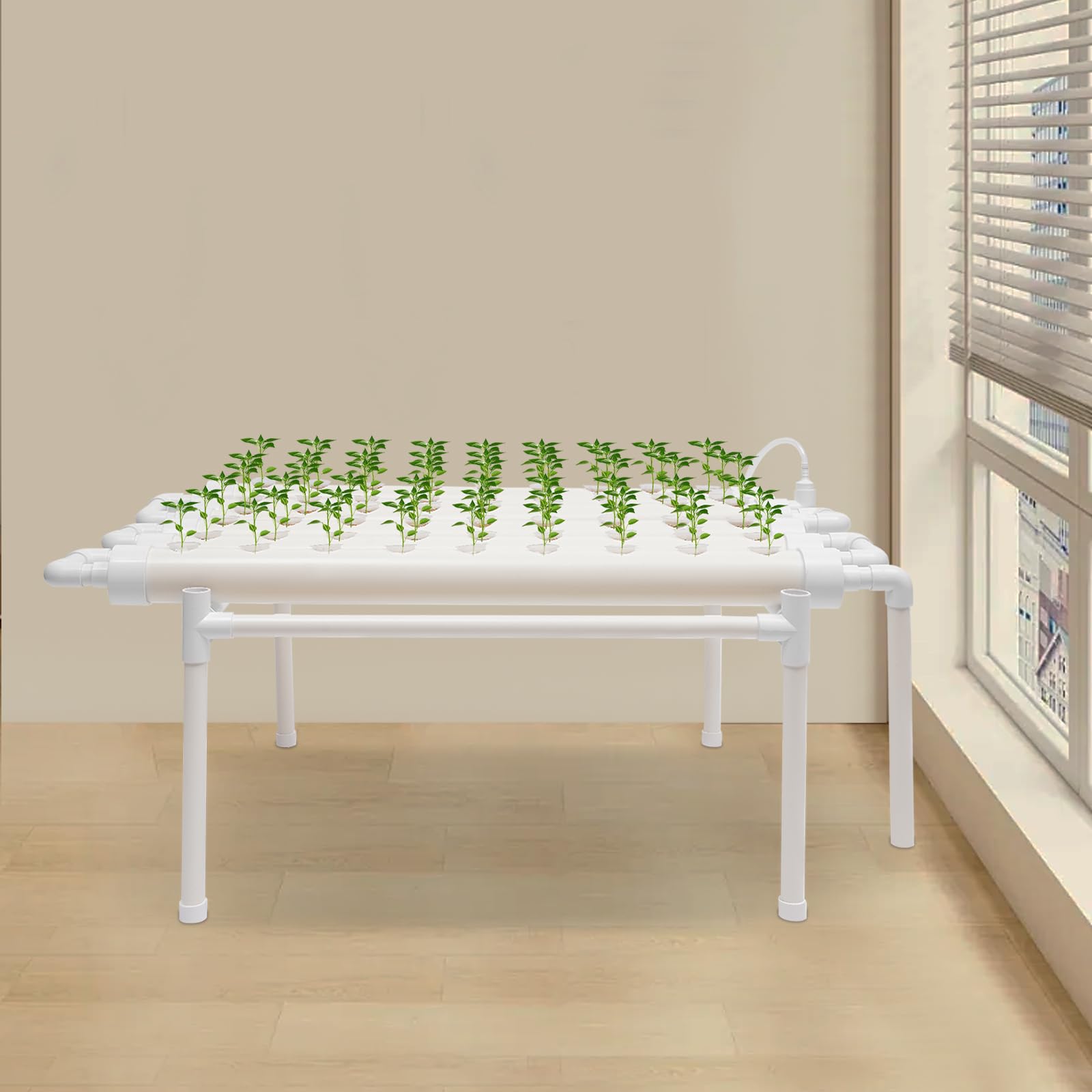 Kit de cultivo hidropónico Site, Sistema Hidropónico de 54 Ubicaciones, Sistema de Cultivo Hidropónico Con Bomba de Agua, Sistemas de Cultivo Sin Tierra para Plantas Jardín