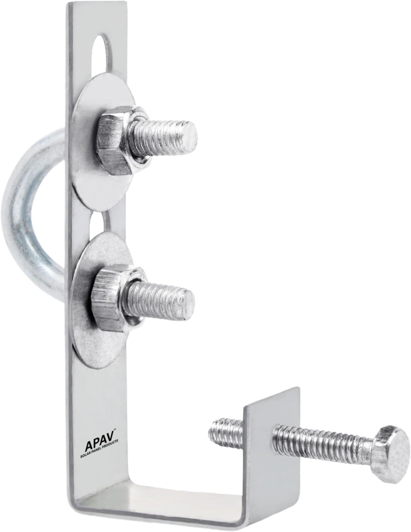 Solar Panel Cleaning Hanger Clamp 1/2 Inch | Galvanized Pipe Support Bracket for PV Modules | Easy Installation | Universal Fit for Solar Panel Frames (Pack of 25)