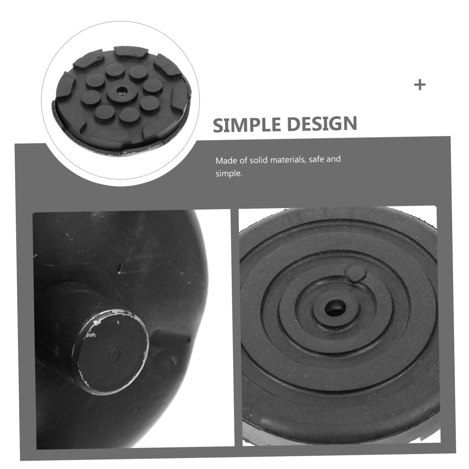 Set Accessori per Martinetto Idraulico 3 Ton Gomma e Acciaio Design Orizzontale e Vassoio Antiscivolo per Sollevamento Fluido e Facile