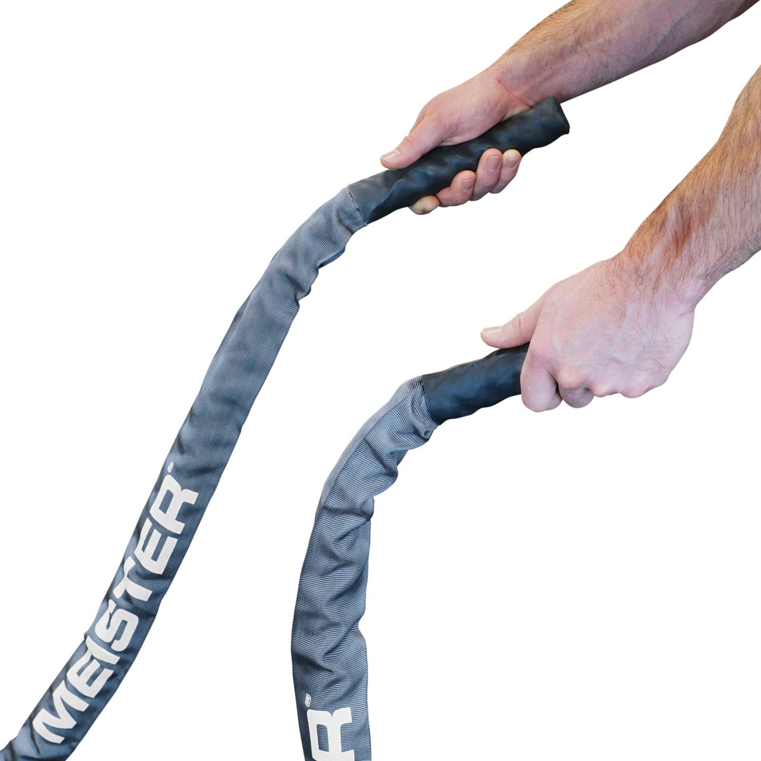 Meister Kampfseil Ummantelt – 5,1 Cm Durchmesser, 9,15 M Lang, Für Kraft- & Konditionstraining Zu Hause Oder Im Gym
