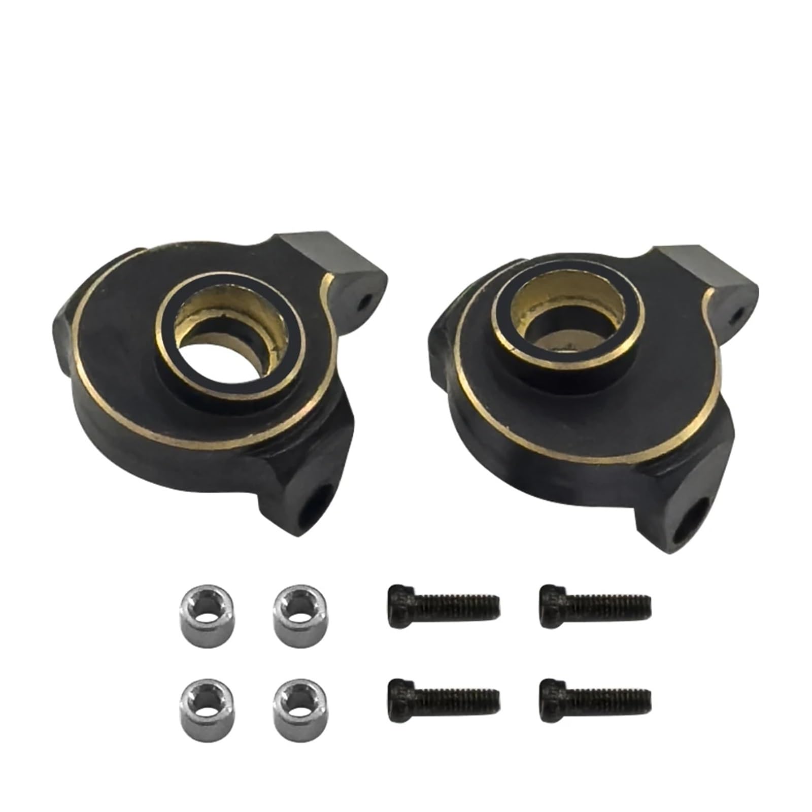 Für Axial Für SCX24 AXI00001 C10 AXI00002 AXI00006 Für Bronco 1/24 Rc Auto Schwarz Messing Achsschenkel Upgrade Teile RC Zubehör