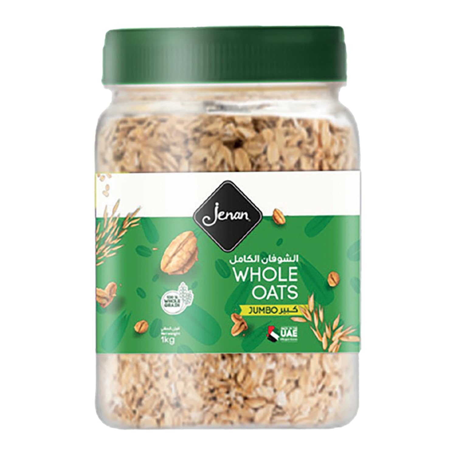 Whole Jumbo Oats Jar 1 kg