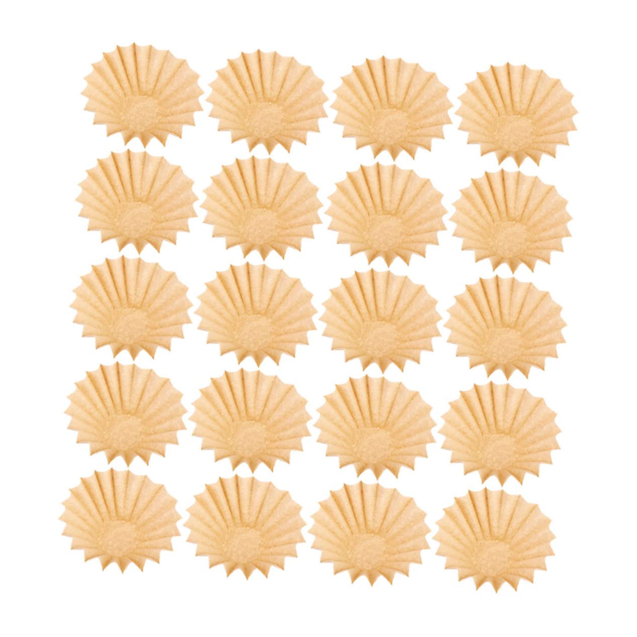 PRETYZOOM 100piezas Filtros De Café Desechables Sin Blanquear Compatible Máquina De Café Diseño De Conos Color Madera Olores
