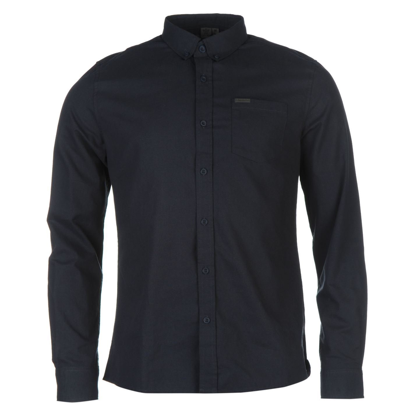 Firetrap Blackseal Basic Oxford Shirt Navy Extra LGE