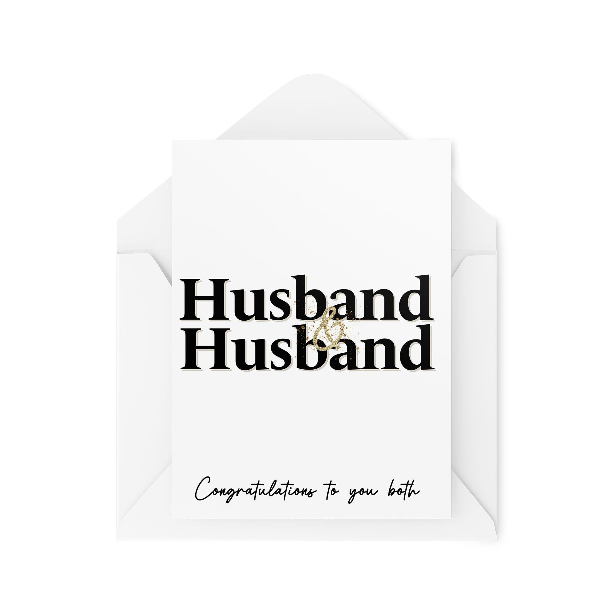 Wedding Cards For Gay Couples - Newlyweds Cards - Husband & Husband - Wedding Card - Congratulations Cards - Gay Marriage Cards CBH1795