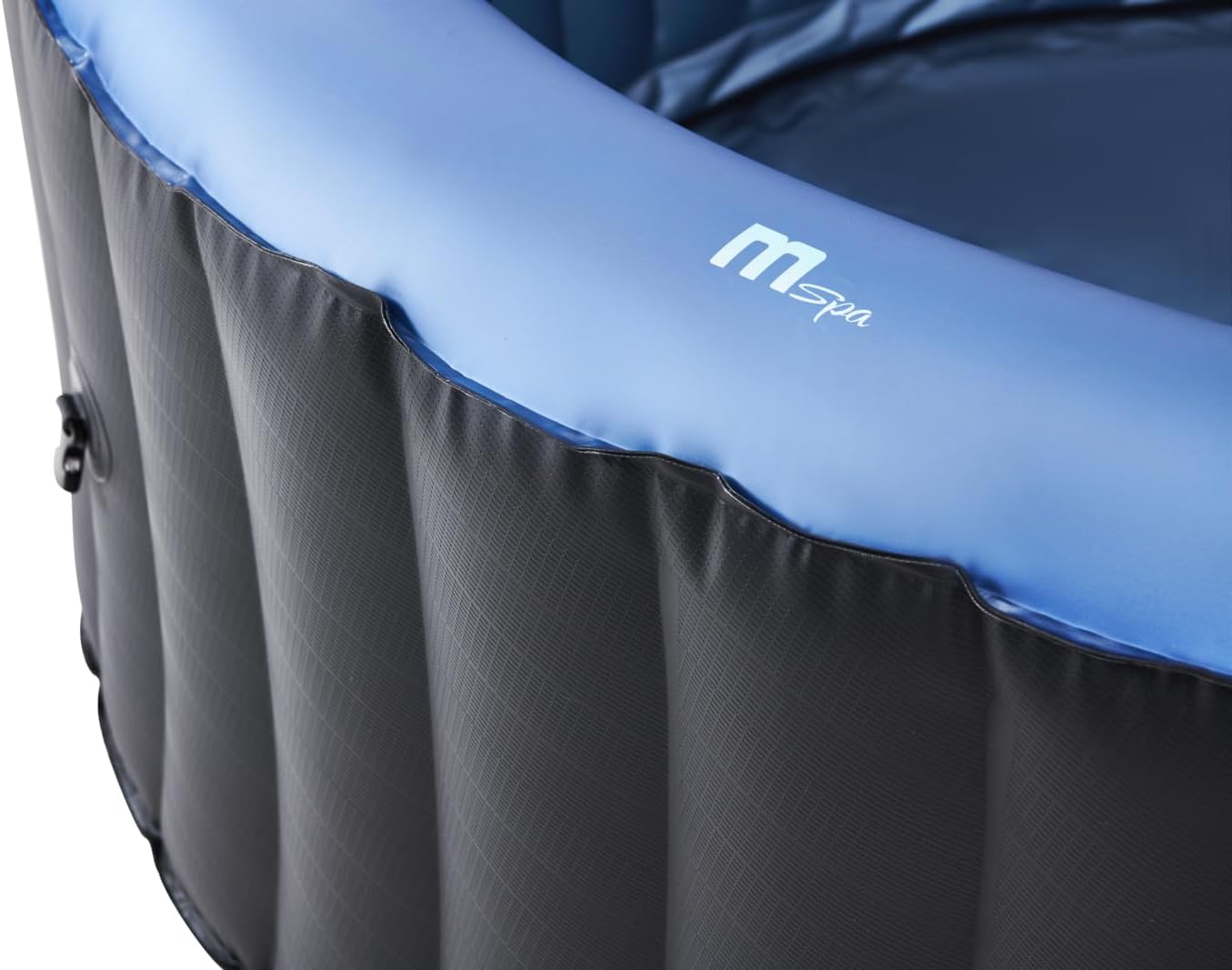 M Spa Round Inflatable Bubble Massage Spa, 4 to 6 Person Outdoor Hot Tub, Bergen