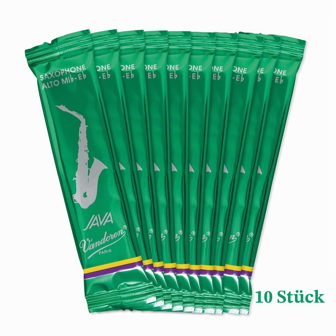 Vandoren SR2625 Java Alto Saxophone Reeds Strength 2.5 Pack of 10