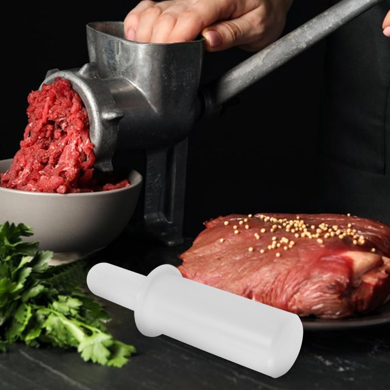 PRETYZOOM Varilla De Picadora De Carne De Plástico 8.46X2.67X2.67In Accesorio Compatible Para Embutidora De Salchichas Y Picadora Manual Uso En Cocina Doméstica Y Profesional