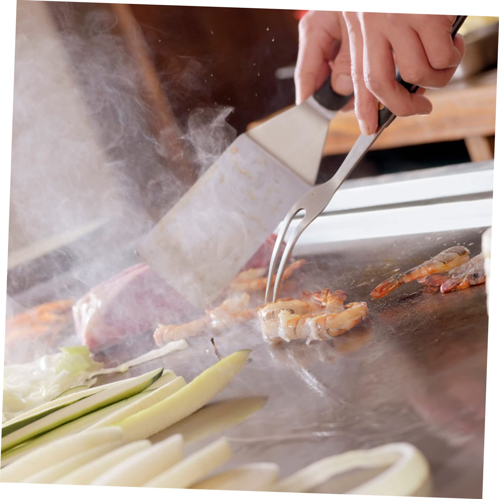 Zerodeko 5pezzi Pala per Pizza in Acciaio Inox Leggero Accessorio per Forno Manico in Antiscivolo Resistente al Calore per Cottura Pizza e Pane