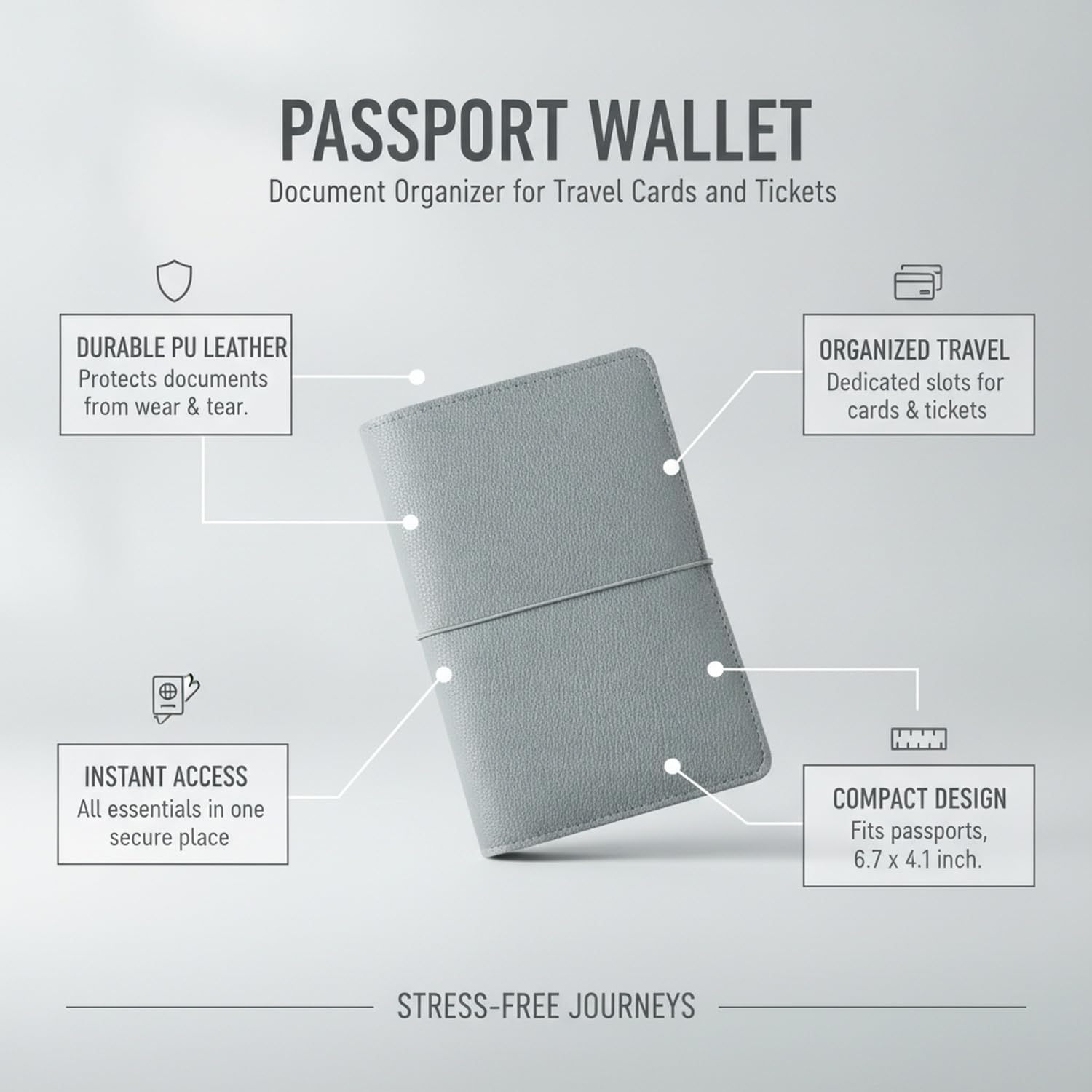 Funda de Pasaporte, 1 PC