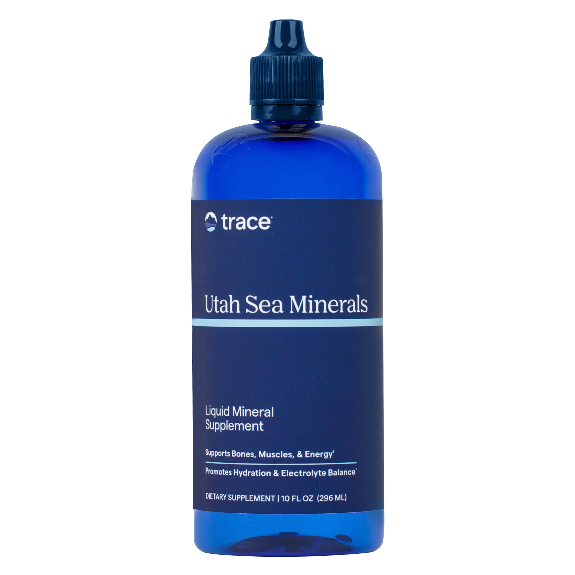 Trace Minerals Minerały morskie Utah 473 ml, naturalnie występujące minerały, napój zastępczy z elektrolitem sportowym, przyprawa do soli