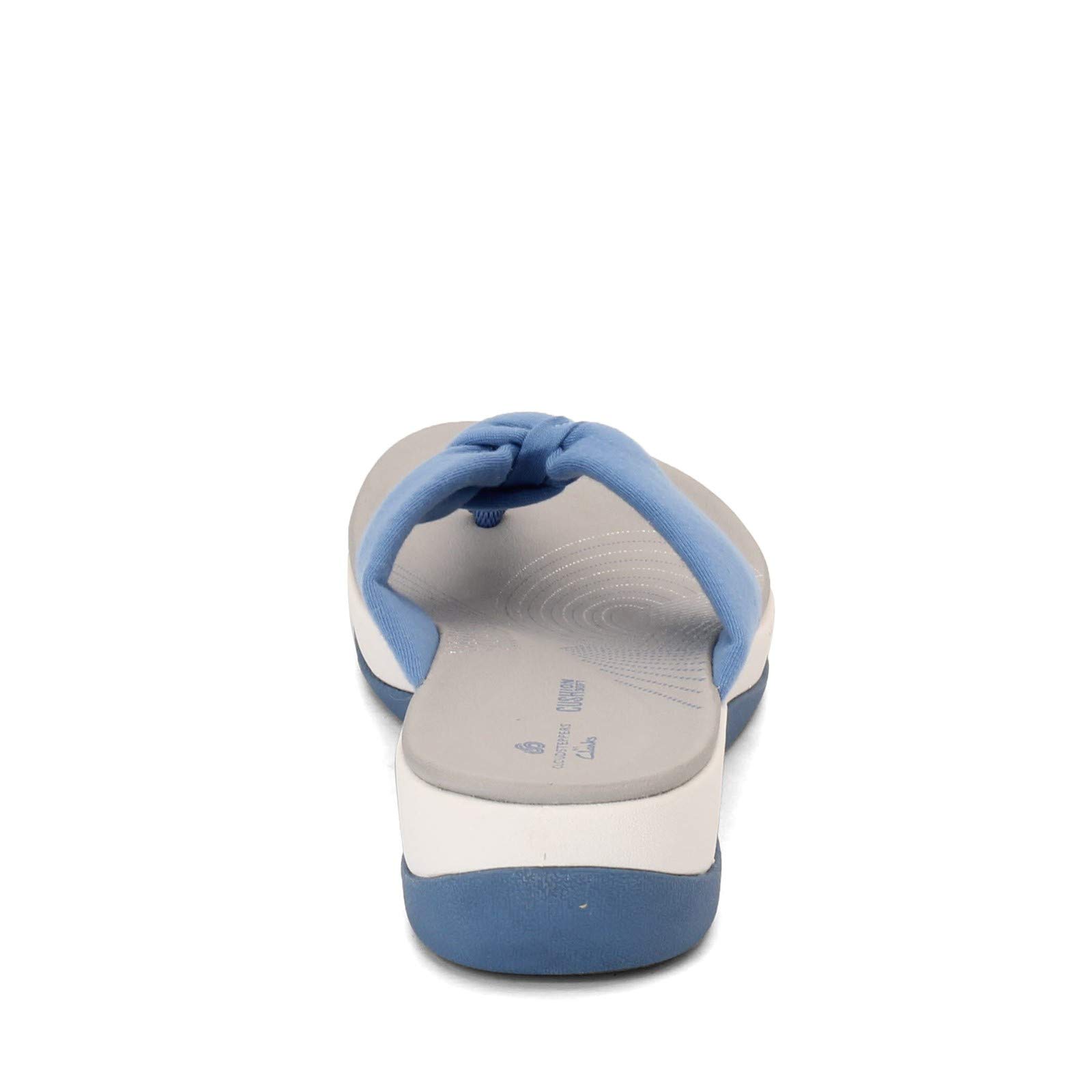 Clarks Women's Arla Rilee Shoes - Soft Stretch Fabric Wedge Sandals With Cushion Comfort