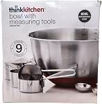 Thinkkitchen Bol en acier inoxydable avec outils de mesure 9