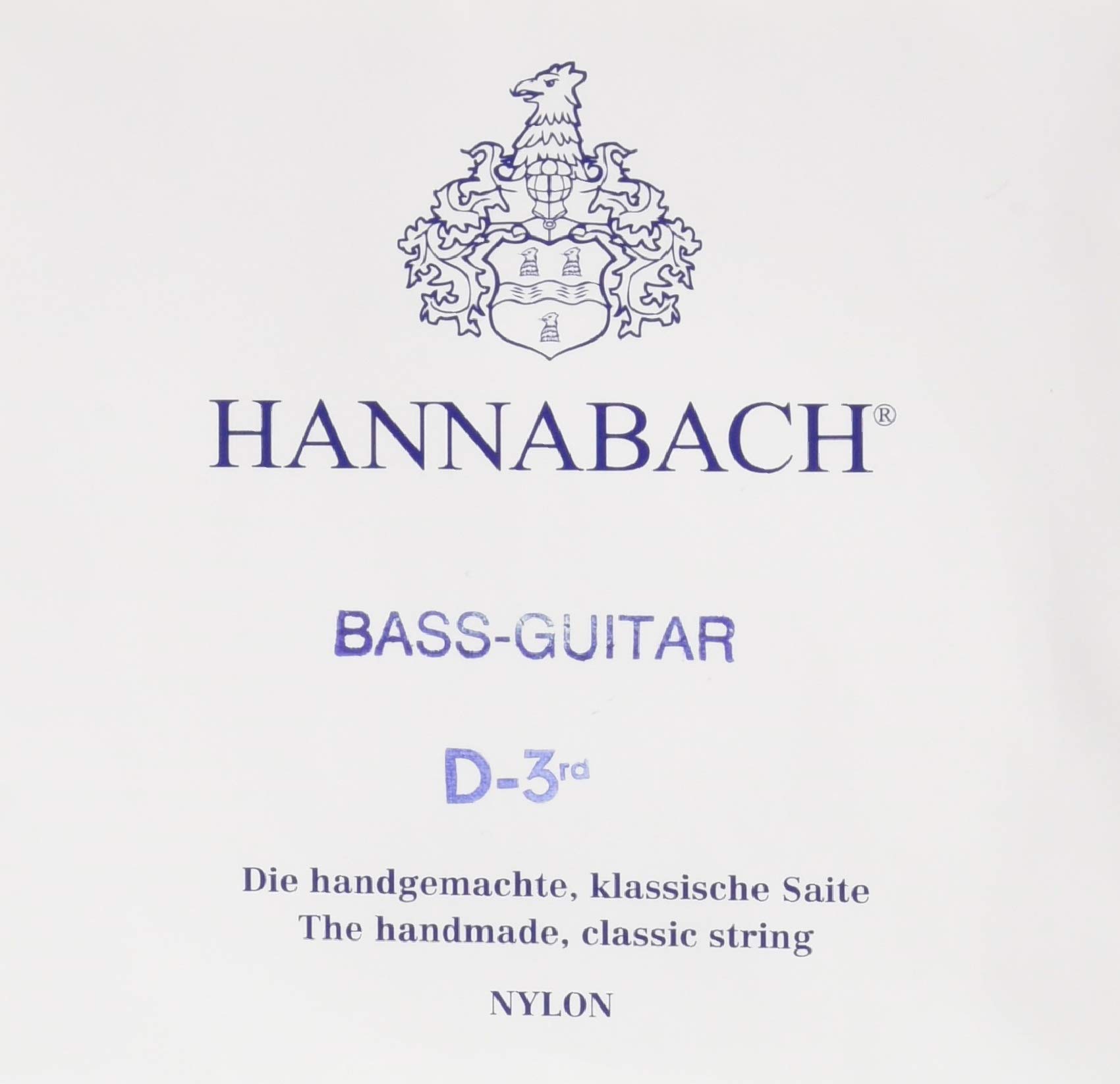 Hannabach Classical Guitar Strings Special Models D-3 medium Nylon core, silver-plated copper wire 842.3