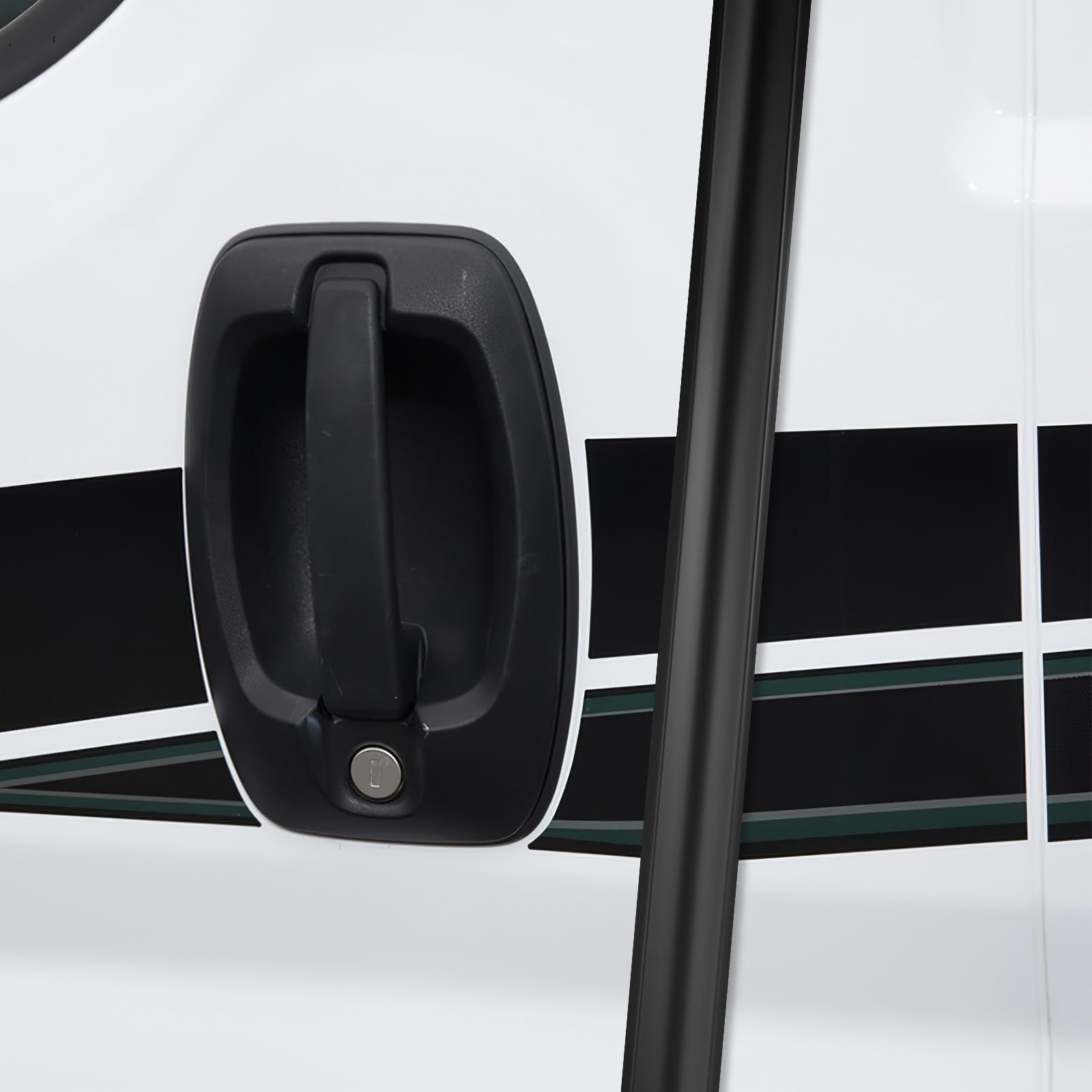 Guarnizione Copriviti in PVC Nero per Camper Striscia Modanatura Esterna Resistente alle Intemperie Facile da Tagliare Rotolo da 50 Piedi per Rivestimento Trailer E Finiture Camper